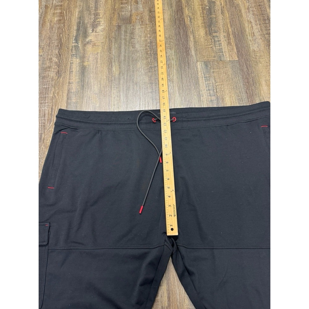 Makobi Solid Black Track Suit Set Jacket Pants Do… - image 6